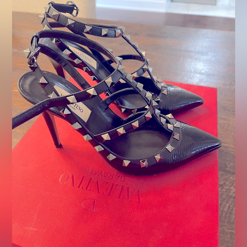 Valentino Rockstud Strappy Pumps
